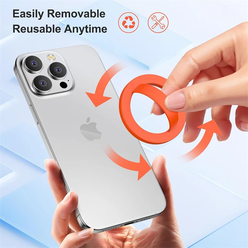 Freihändiger magnetischer Fingerriemen aus flüssigem Silikon für Magsafe iPhone 17 16, unterstützt Mac Safe Grip – Bild 4