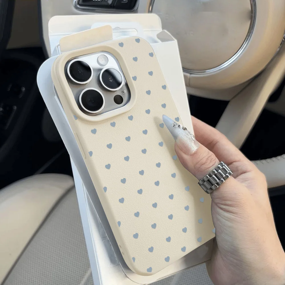 Ins Polka Dots Weiche Silikon-Handyhülle Hülle TU Leder Stoßfeste Abdeckung – Bild 4