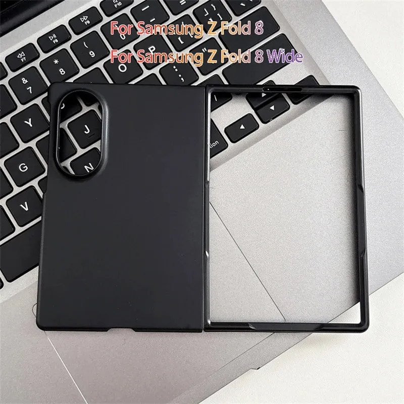 Galaxy Z Fold7: Matte transparente ultradünne PC 2-in-1-Handyhülle 8 Wide, harte, stoßfeste Schutzhülle