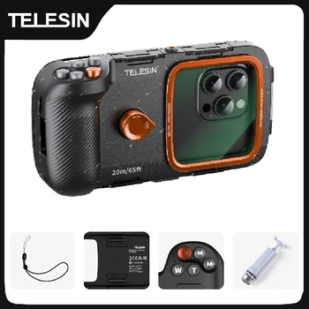 TELESIN Tauchen Wasserdichte Telefon Fall Universal Telefon Kamera Schießen Hand Grip Halter Schießen Hilfe
