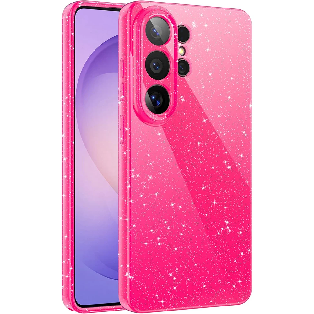 Galaxy A15: Glitzer-Hülle Niedliche Damen Mädchen Bling Glänzende Handyhülle Zubehör