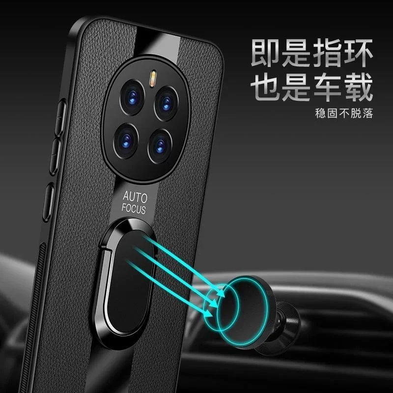 Luxus Plexiglas Leder Telefon Fall Magnetische Ring Halter Stoßfest Abdeckung Für Magic 7 Lite 6 lite 5G – Bild 4
