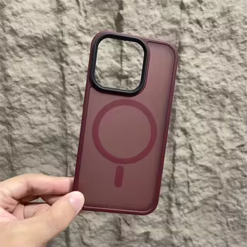 iPhone 16: Matte magnetische Telefonhülle für Magsafe Wireless Charging Protect Cover