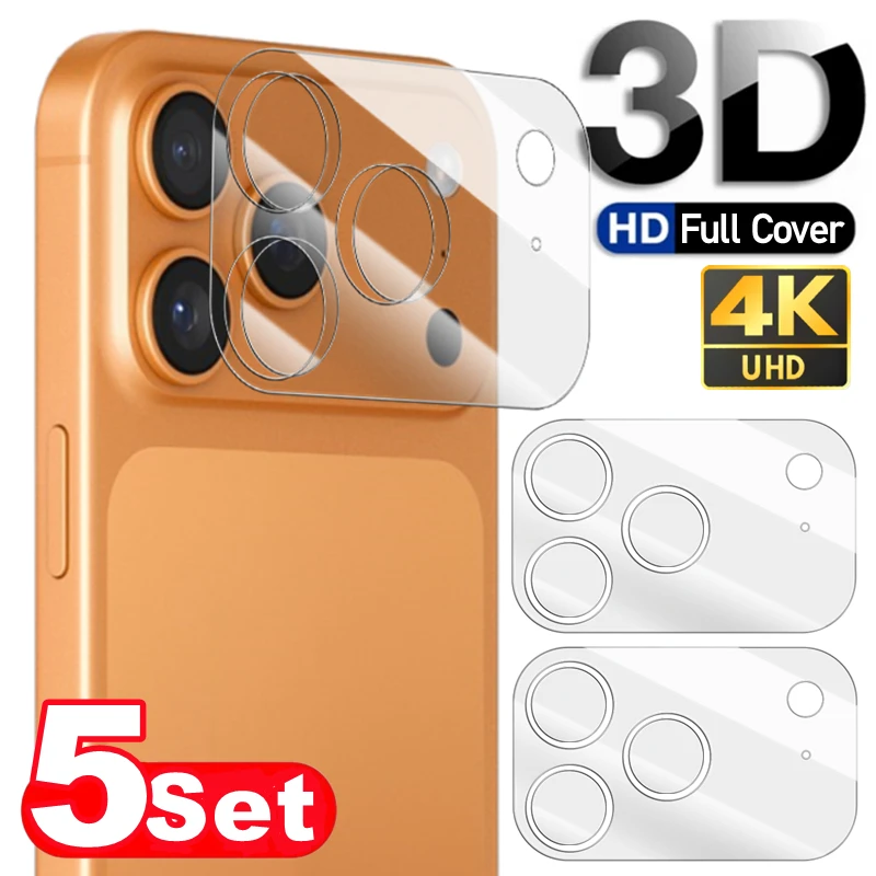 iPhone 17 Pro Max: 1-5Sets 17PM Vollständige Abdeckung Kamera Objektiv Gehärtetem Glas Anti-scratch Objektiv Schutz Film