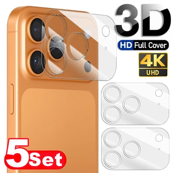 IPhone Air: 1-5Sets 17PM Vollständige Abdeckung Kamera Objektiv Gehärtetem Glas Anti-scratch Objektiv Schutz
