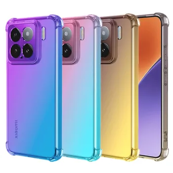 Xiaomi 15: Vier-corns Stoßfest Gradient TPU Fall 2025, Schutzhülle Fundas Coque Capa
