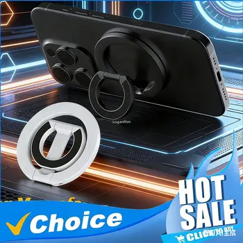 Magnetischer Handyring-Halter 360° ° Drehbarer, faltbarer Ständer mit doppelseitigem starkem Magnet