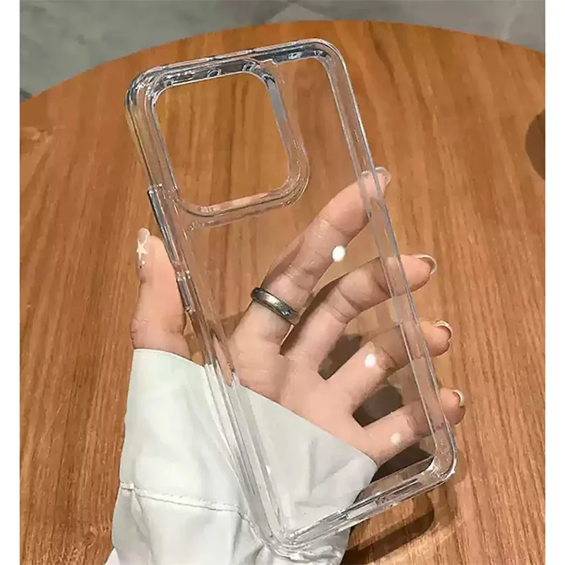 HD Transparente Acryl-Telefonhülle Luxus klare stoßfeste Abdeckung – Bild 3