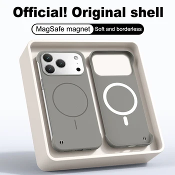 IPhone 12 Pro: Rahmenlose einfarbige magnetische Hülle, für Magsafe Hard PC, matte Rückseite