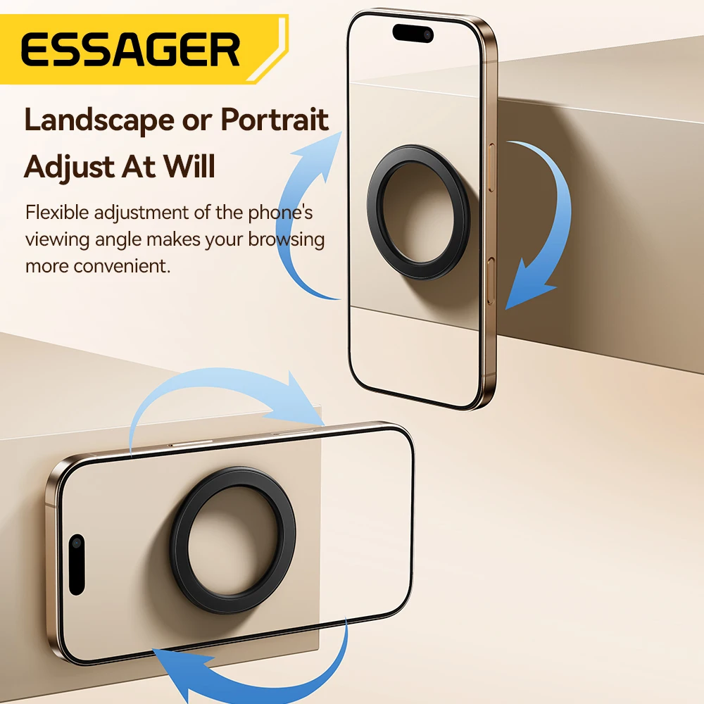 Essager Magnetischer Metallring für Magsafe iPhone 16 15 14 Pro Android-Handys, Plattenaufkleber, Ringe für Magsafe – Bild 4