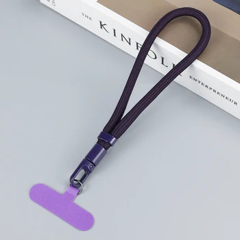 Universelles, verstellbares Handy-Lanyard, kurzes Handgelenkband mit selbstsicherndem Anti-Drop-Design, langlebiges Polyester-Telefonband