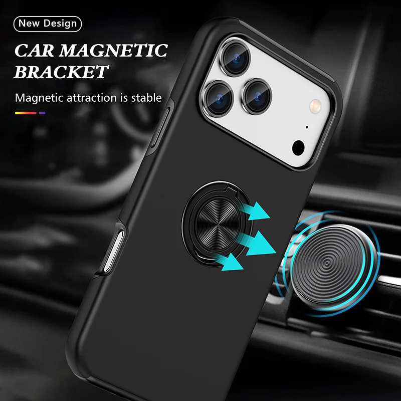 Magnetische Ringhalter-Telefonhülle Hartschalen-Schutzhülle – Bild 3