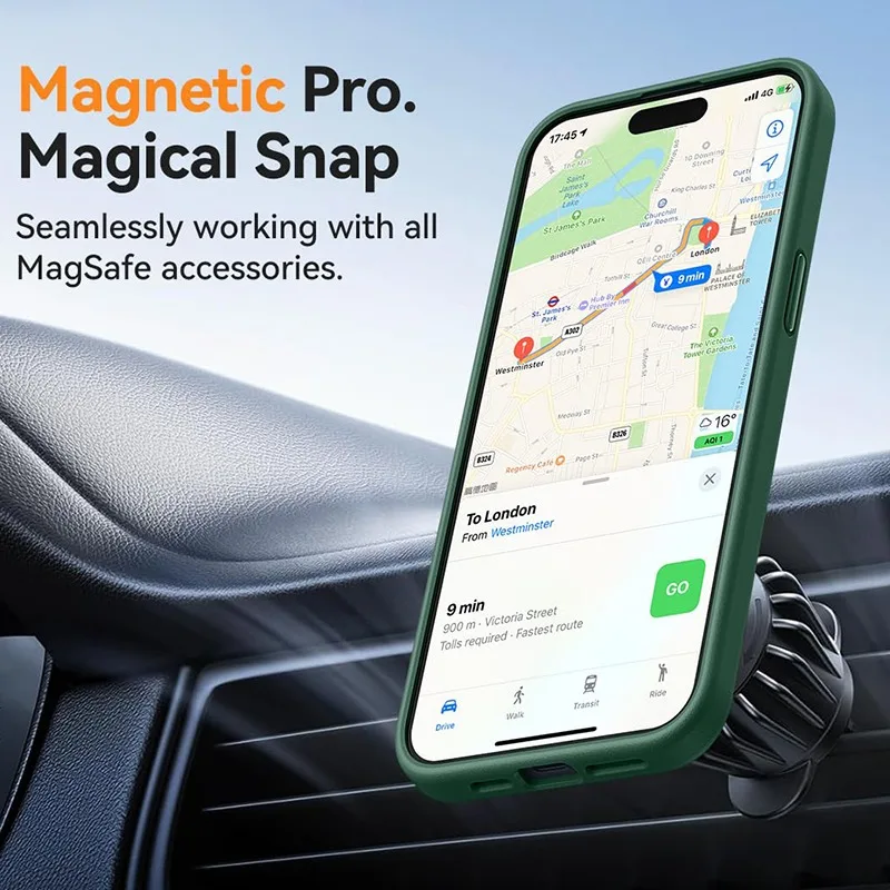 Luxuriöse mattierte Handyhülle für Magsafe Matte transparente magnetische Abdeckung – Bild 3