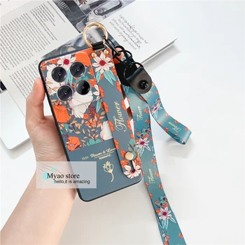 Xiaomi 15: Modische Halsband-Hülle Armband-Ständer Handyhalter-Cover 15S Pro