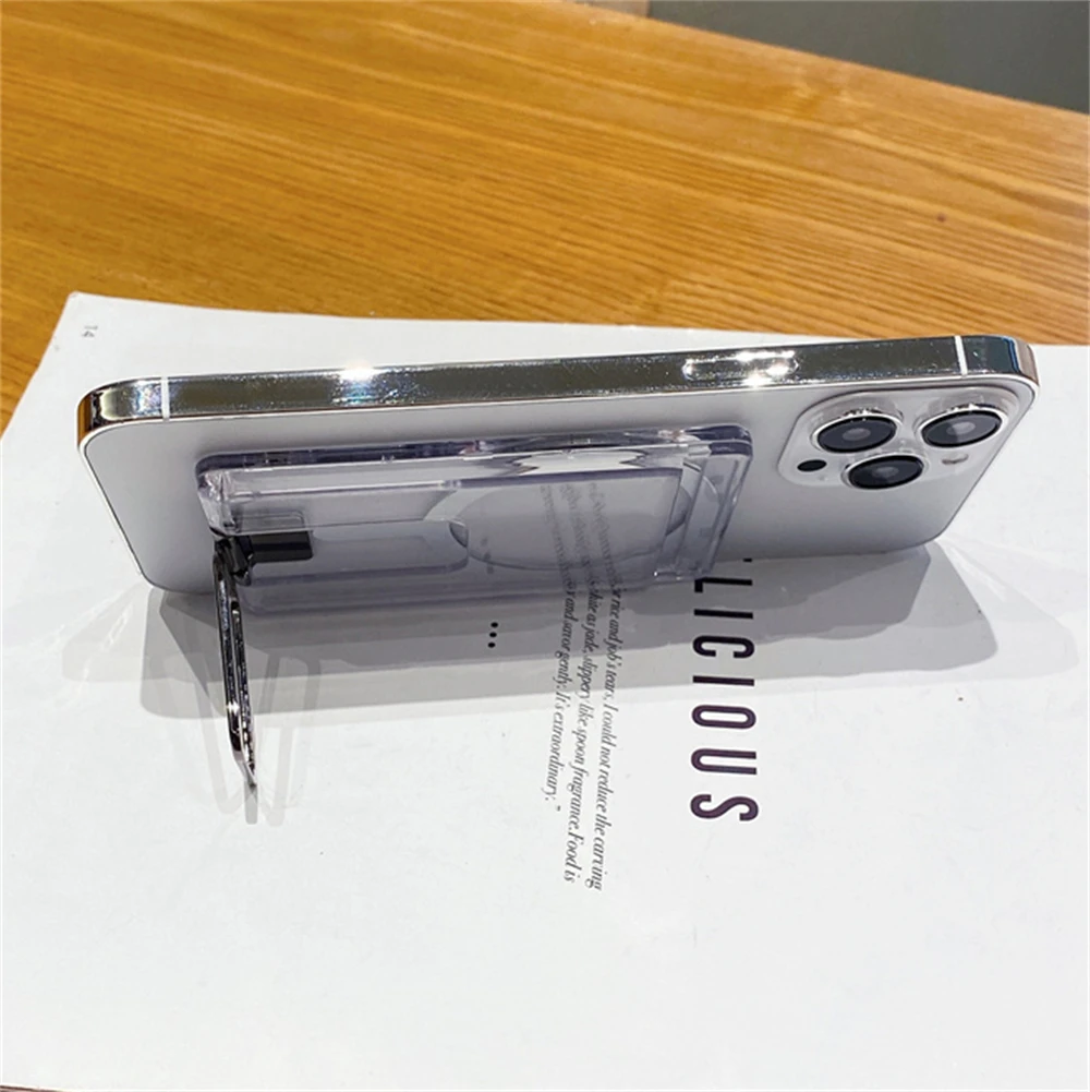 Magnetischer, transparenter Brieftaschen-Kartenhalter für Magsafe-Hülle für iPhone 16 15 Pro Max 14 13 12 Samsung S25 – Bild 6