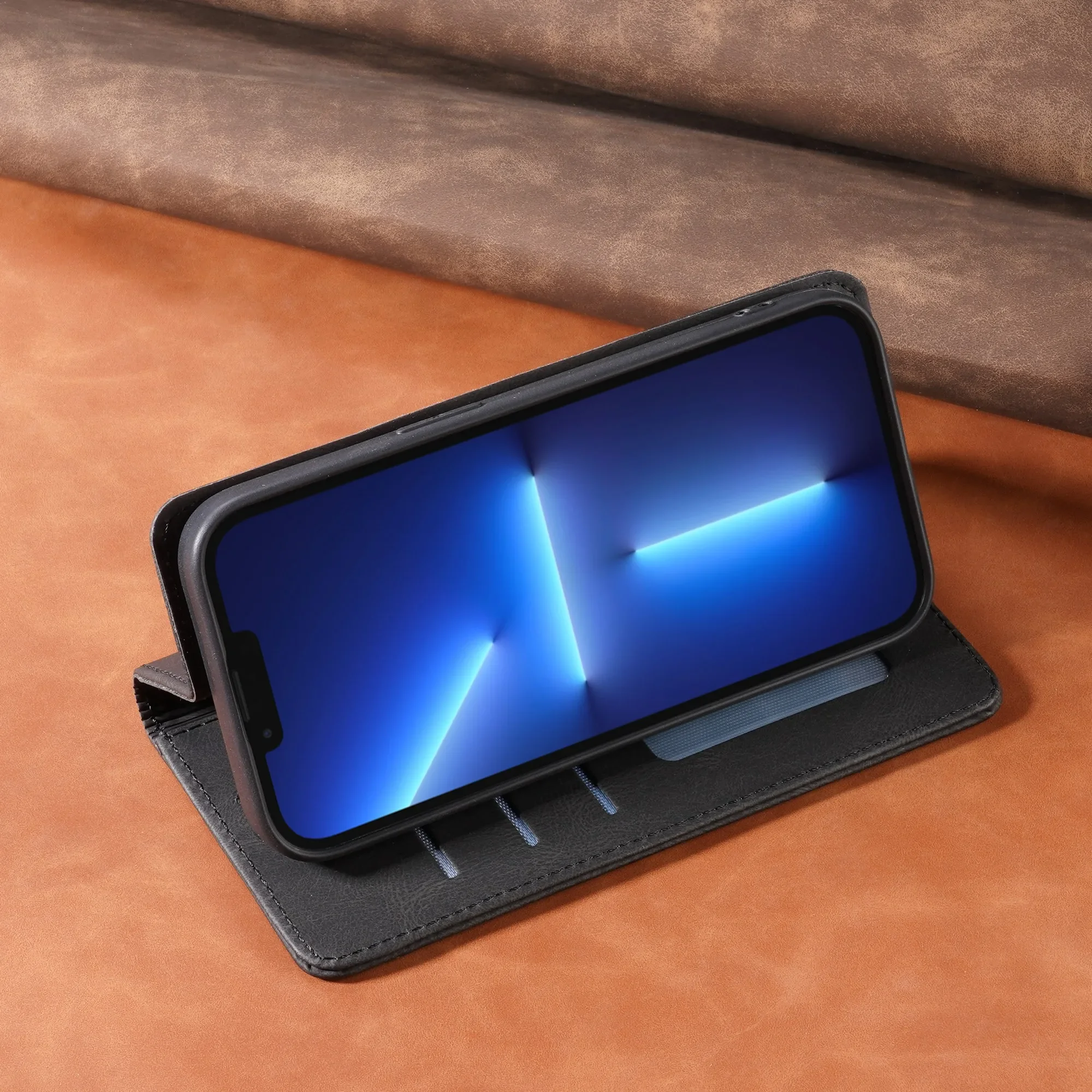 Flip-Wallet-Hülle Kartenhalter Schutzhülle Funda – Bild 5
