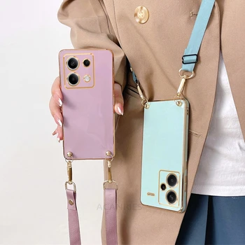 Redmi Note 13 Pro 5G: 13pro Crossbody Lanyard Überzug Fall Auf Hinweis 13 12 Pro Plus 4g 5G Kabel Weiche