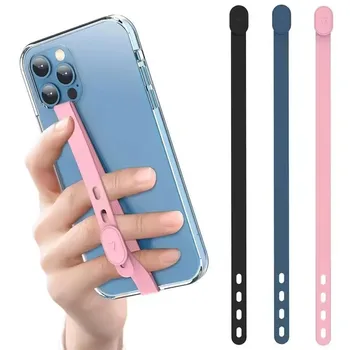 Tragbare Silikon Telefon Strap Einstellbare Anti-verloren Telefon Fall Armband Elastische Telefon Hand Band