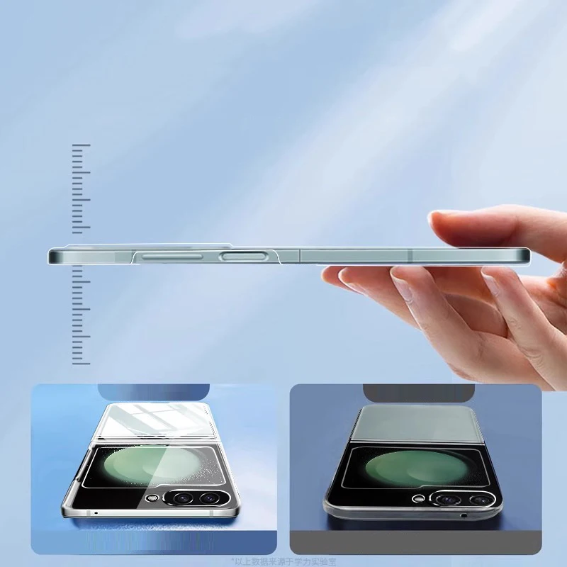 Flip7 FE Flip5 Flip4 Flip6 Transparente Handyhülle Stoßfeste Harte Klare Schutzhülle – Bild 5