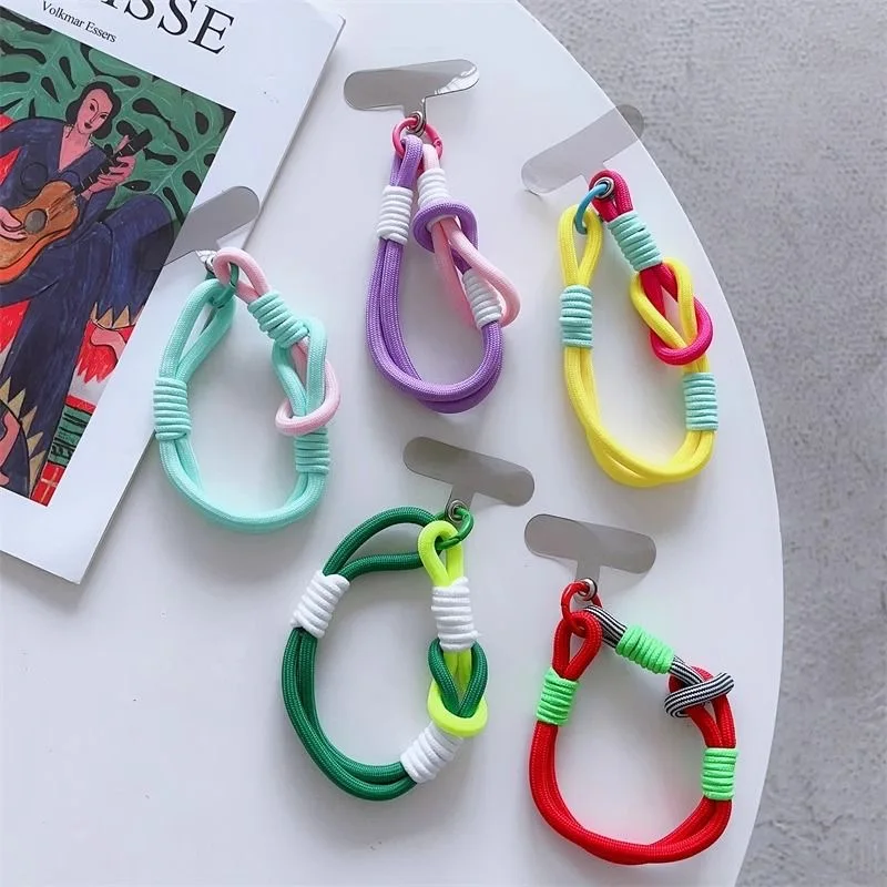 Niedliches Handy-Lanyard zum Aufhängen, Dekoration, kann gedragen werden, Twist-Seil, Anti-Verlust-Anhänger, modisch – Bild 3