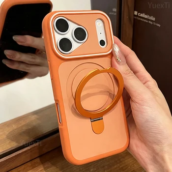 iPhone 13 Pro: Eingebaute Magnetring-Ständerhülle, matte stoßfeste Schutzhülle mit Anti-Fall-Funktion.
