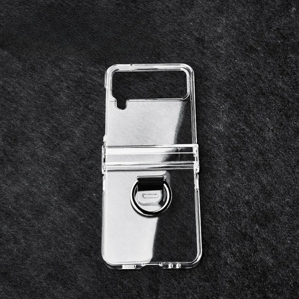 Transparente Handyhülle Flip7 Flip6 Flip5 mit Ringschutz und klarem, schlankem Hartcover – Bild 3