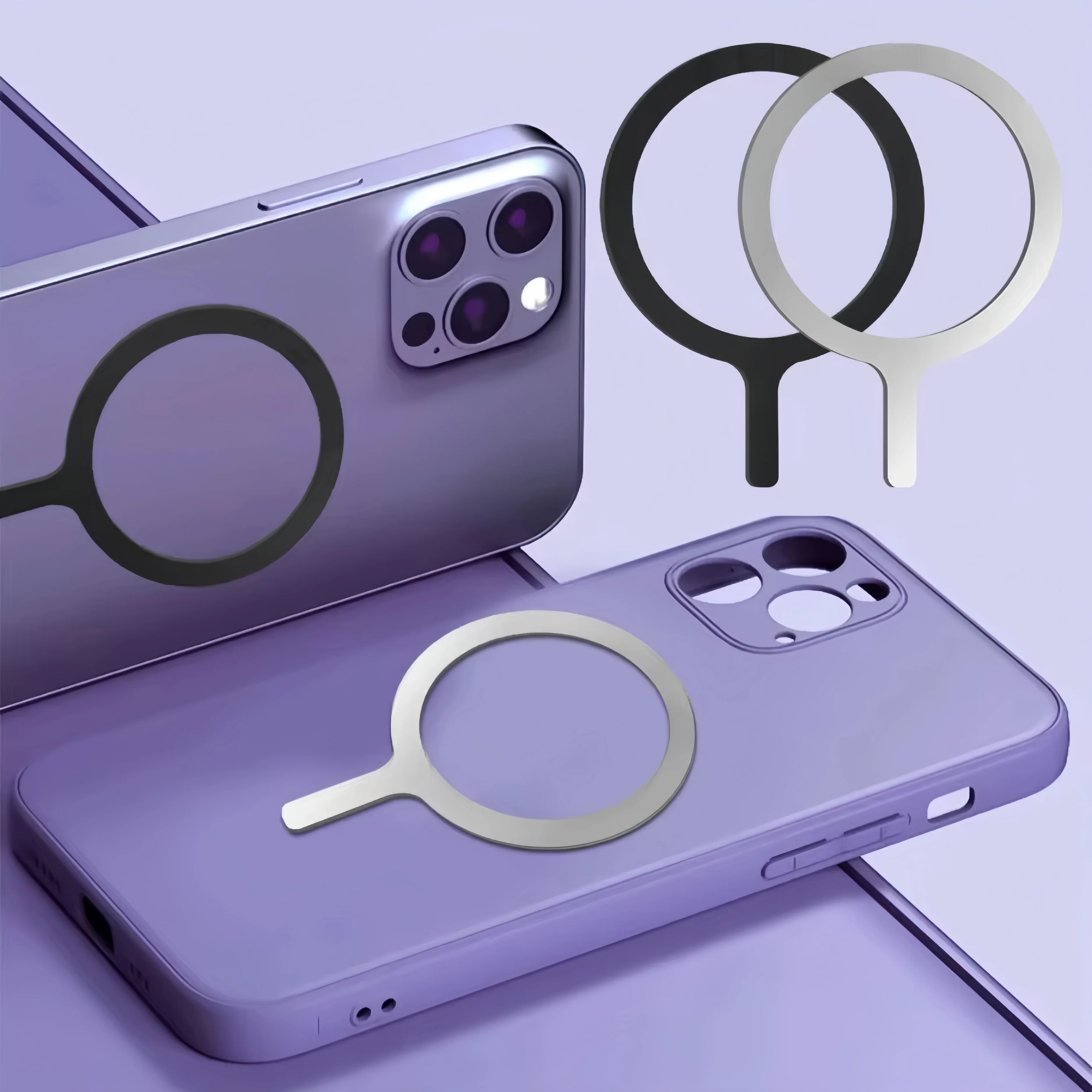 Universeller Magnet-Aufkleber Magnetischer Adapterring Geeignet für Magsafe iPhone Kabelloses Laden – Bild 4