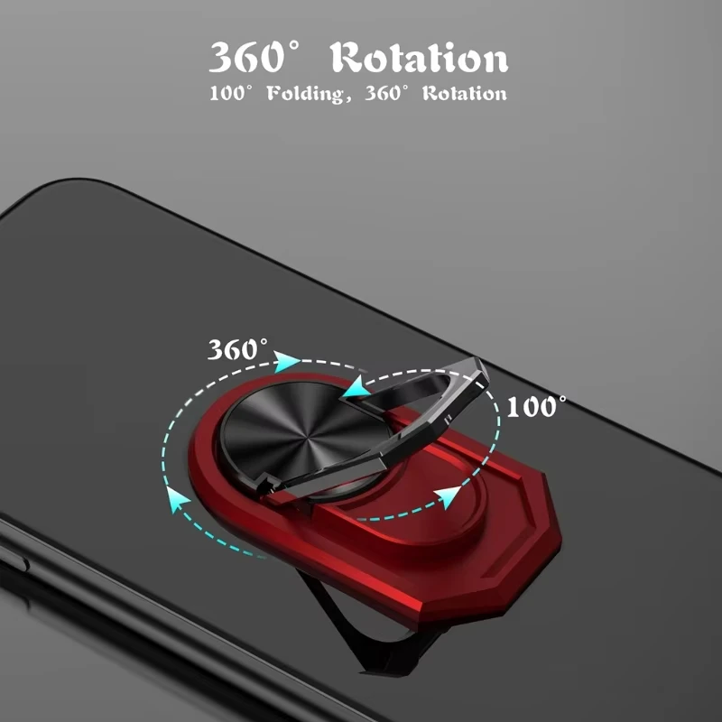 360 ° Rotation Universal Finger Ring Ständer Handy Ring Halter Ständer Metall Telefon Griff für Magnetische Auto – Bild 6