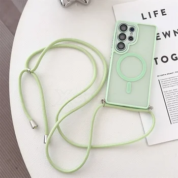 Galaxy S23+: Crossbody-Seil, verstellbares Lanyard für Magsafe Wireless Charge Case PlusSchutzhülle