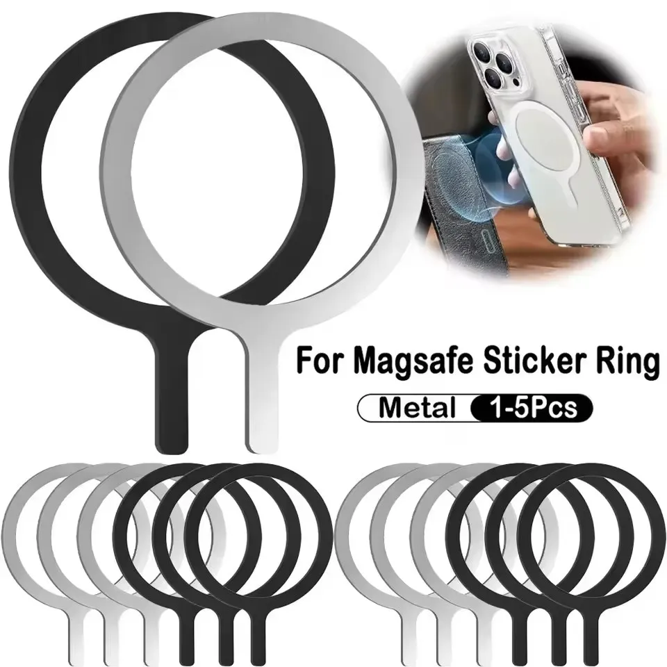 Universeller Magnet-Aufkleber Magnetischer Adapterring Geeignet für Magsafe iPhone Kabelloses Laden Handy Runde