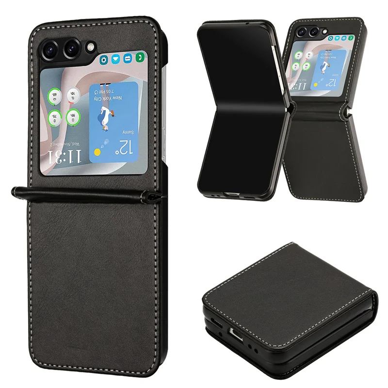 Magnetische Flip-Brieftaschenhülle 6 5 4 3 Flip6 Flip5 Flip4 Flip3 mit Kartenfach und Standfunktion aus Leder – Bild 6