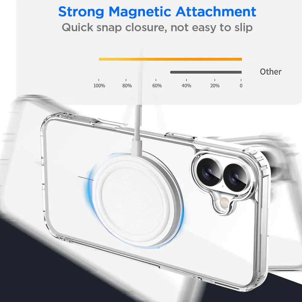 Magnetische Transparente Telefon Fall Magsafe Silikon Abdeckung Funda – Bild 2