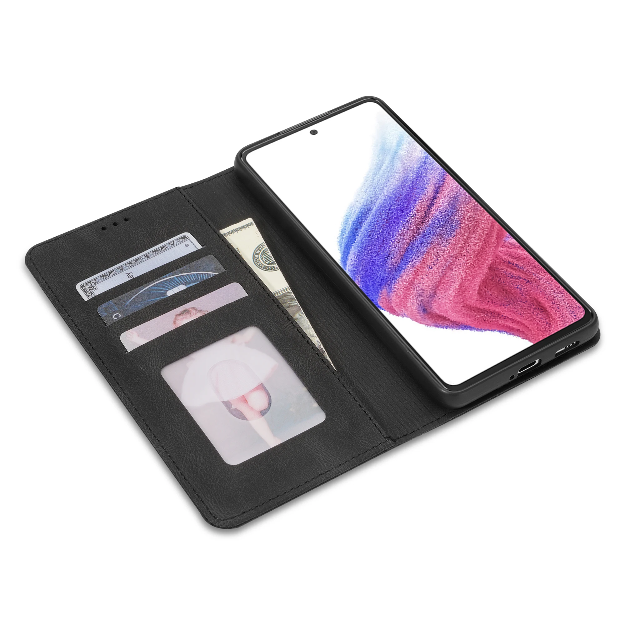 Flip-Wallet-Hülle mit Kartenfach, Schutzhülle im Buchstil – Bild 5
