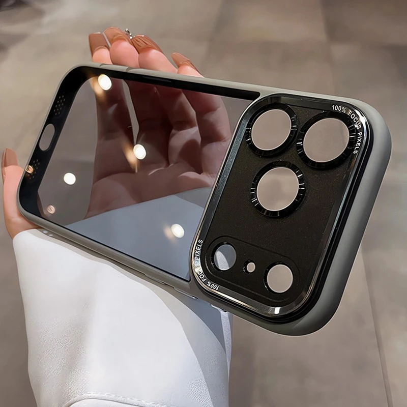 Luxuriöse transparente Handyhülle 17Air 17Pro 16Pro i17, klare, stoßfeste Stoßstangenabdeckung – Bild 6