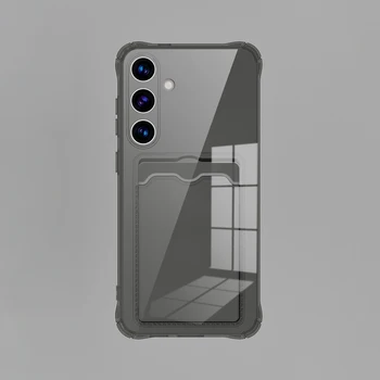 Galaxy S25 Edge: Transparente Kartenfach-Silikonhülle Schutzhülle