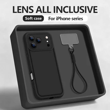 iPhone 16e: Handschlaufe Lanyard TPU Handyhülle Stoßfeste Weiche Silikonhülle