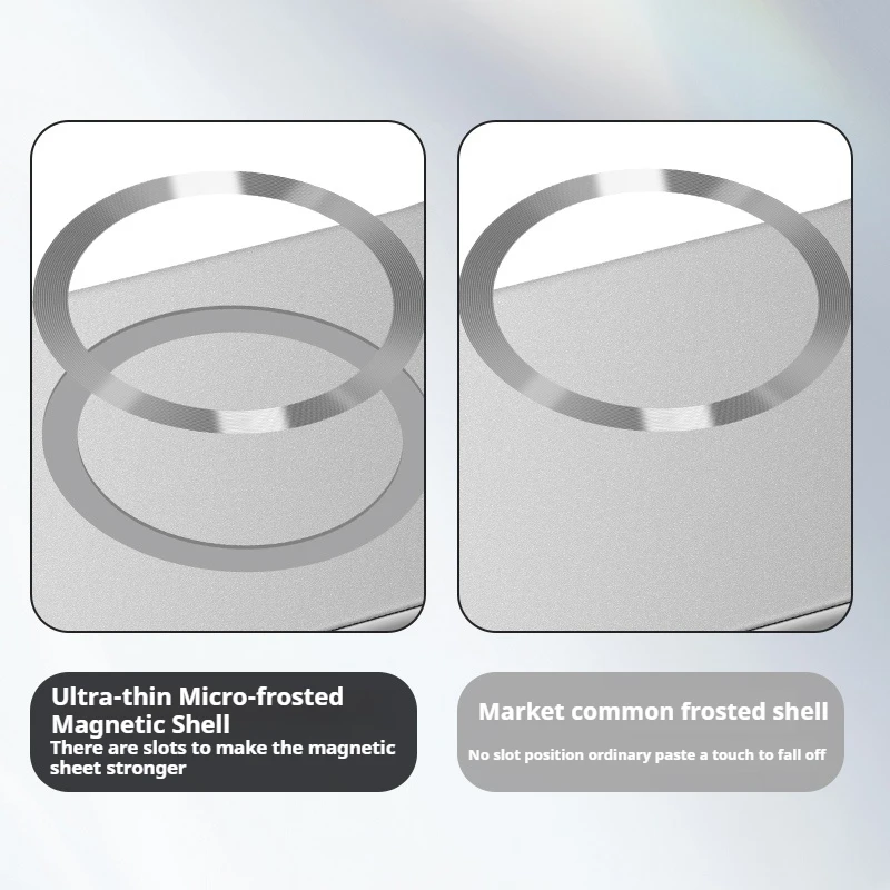 Ultradünne Metallic-Lackierung magnetisch für Magsafe-Hülle, rahmenlose Kühlung, harte Abdeckung – Bild 6