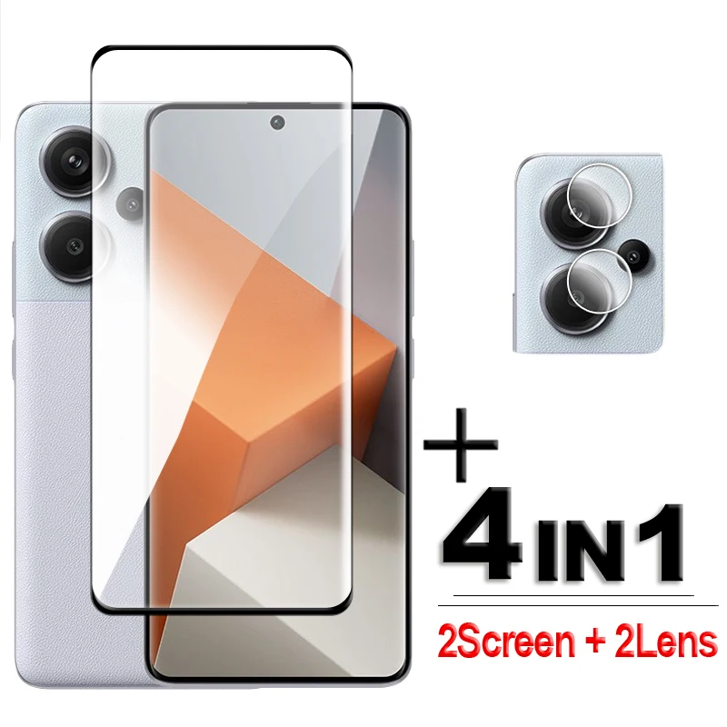 Redmi Note 13 Pro+ 5G: Glas Gehärtetes Glas 6,67 zoll Volle Abdeckung 3D Gebogene Screen Protector