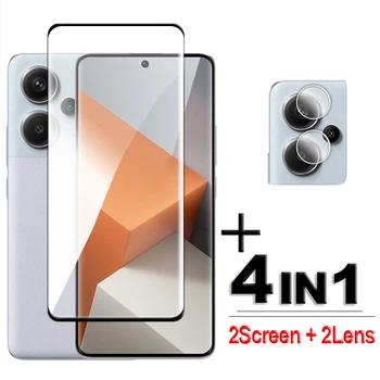 Redmi Note 13 Pro+ 5G: Glas Gehärtetes Glas 6,67 zoll Volle Abdeckung 3D Gebogene Screen Protector