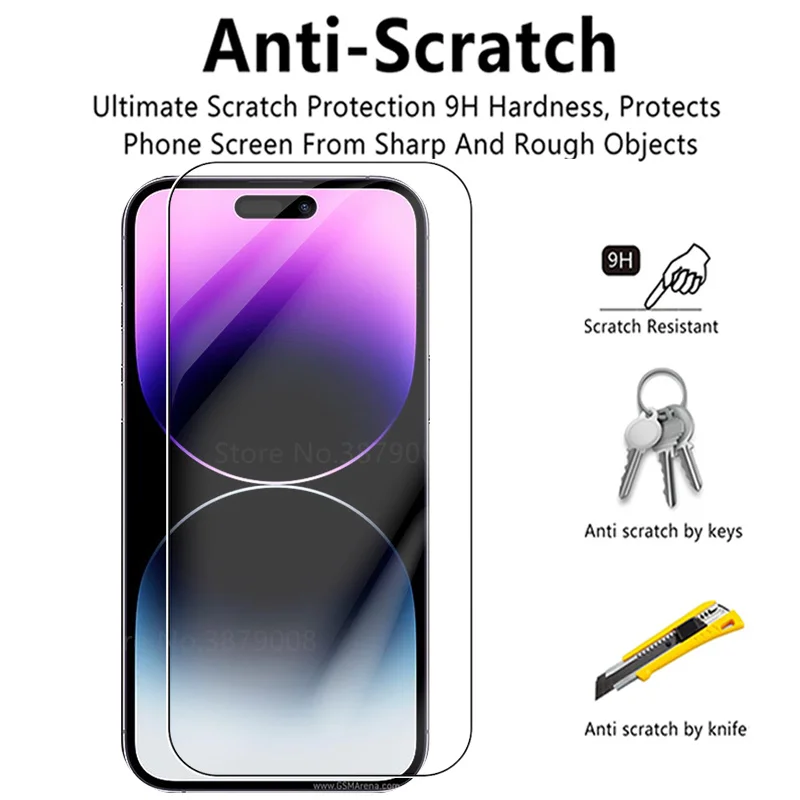 4 Stück Gehärtetes Glas Schutzhülle Schutzglas Displayschutz-Abdeckung – Bild 3