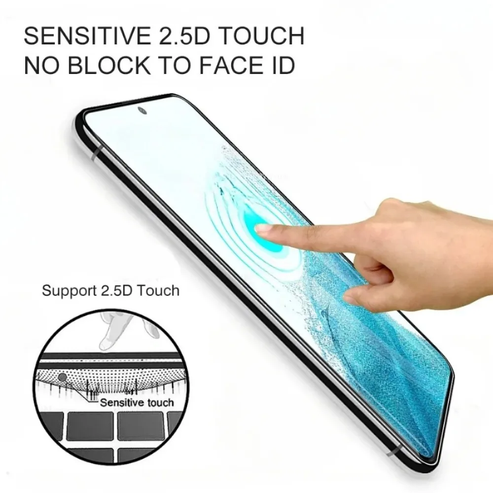 4 stücke Volle Abdeckung Gehärtetem Glas Screen Protector Glas sansung Schutz Film – Bild 3