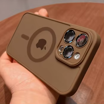 iPhone 16: Luxuriöse Matte Armor für Magsafe, magnetische kabellose Ladehülle, stoßfeste Abdeckung