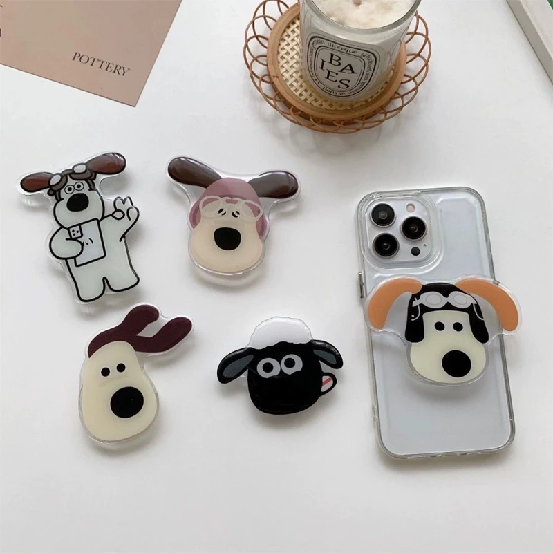 Cartoon Niedlicher Hund Faltbarer Fingerring Griptok Telefonhalter für IPhone 16 15 Samsung Support Socket Pocket Grip – Bild 3