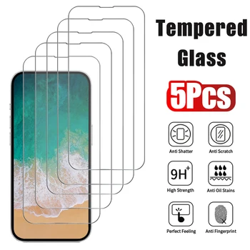 iPhone 15 Plus: 5er-Pack Panzerglas Displayschutzfolie Glas 16 Pro Max