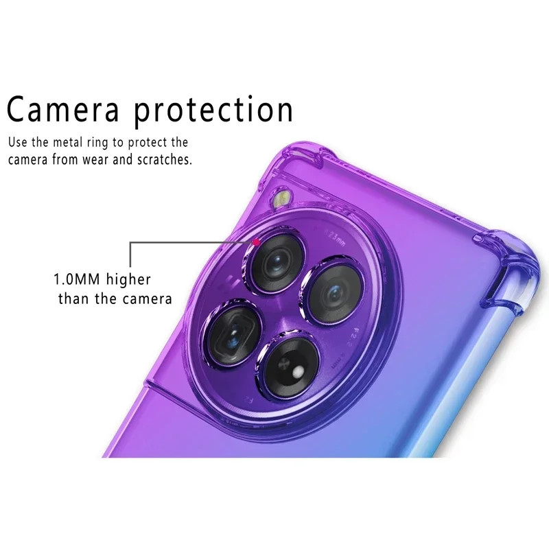 Gradient TPU Fall Abdeckung Stoßfest Vier Ecken Schutzhülle Fundas Coque Capa – Bild 4