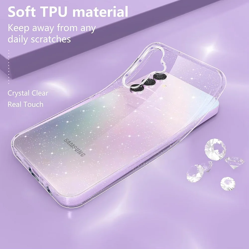 Transparente Glitzer-Handyhülle Hülle Hülle Cover – Bild 2