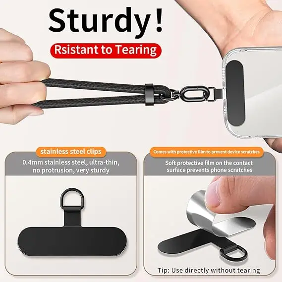 Handygurte mit hängendem Hals, verstellbar, 360° verstellbar °   Rotation Anti-Drop Anti-Verlust Universal Handys Lanyard für alle Handyhüllen – Bild 2