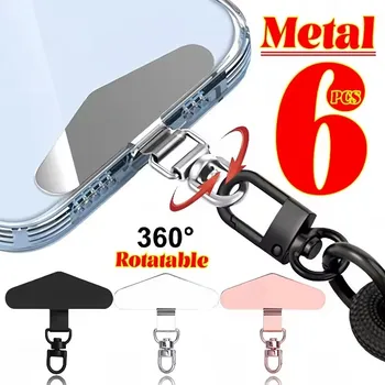 360 ° Rotation Metall Stahl Telefon Tether Tab Handy Lanyard Patch Dichtung Universal Handy Lanyard Sicherheit