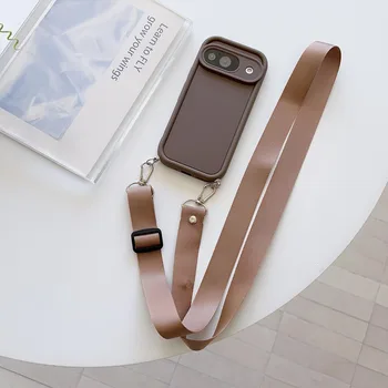 Pixel 8 Pro: Crossbody-Kordelband-Handyhülle Stoßfeste Weiche Silikonhülle