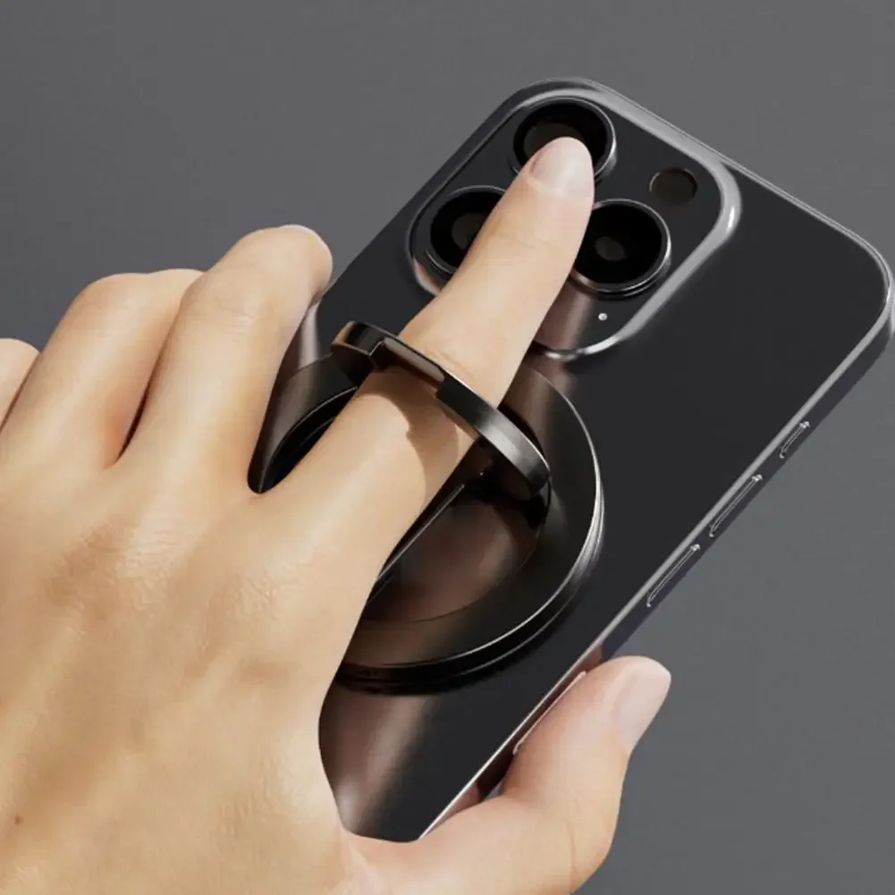 Magnetischer Handy-Ringhalter Beidseitiger Magnet 360° ° Rotierbarer, ultradünner, faltbarer, tragbarer – Bild 3